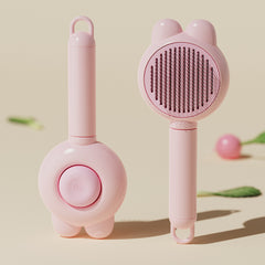 Rabbit Design Pet Massage Brush for Loose Fur Removal