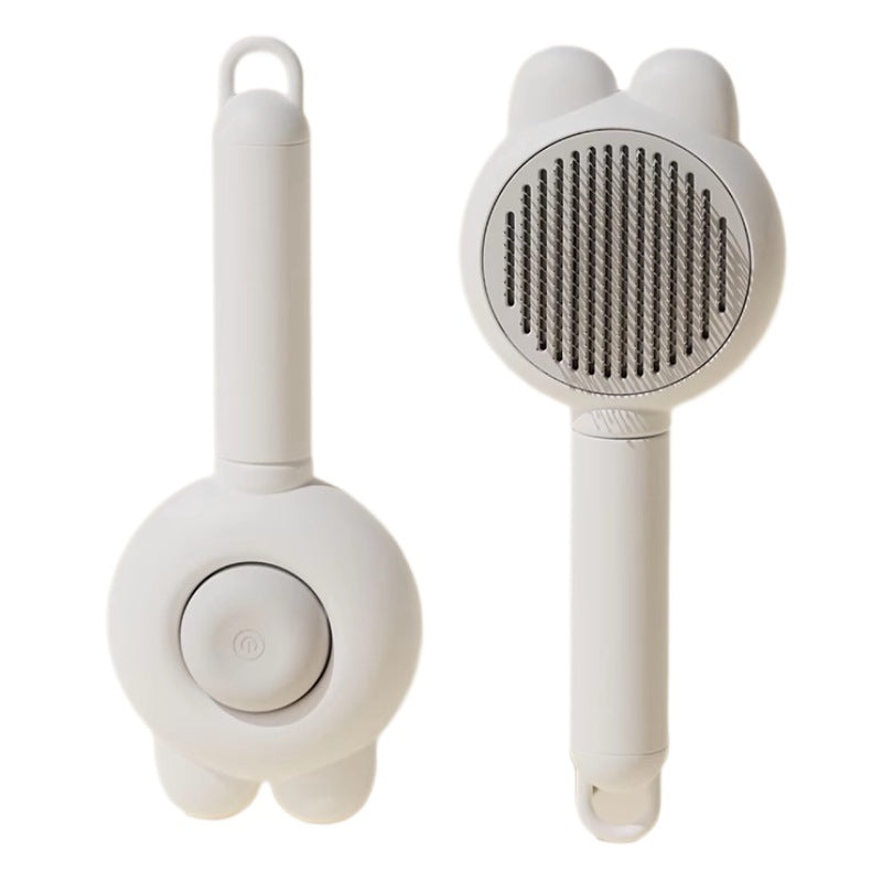 Rabbit Design Pet Massage Brush for Loose Fur Removal