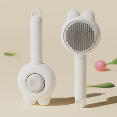 Rabbit Design Pet Massage Brush for Loose Fur Removal