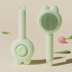 Rabbit Design Pet Massage Brush for Loose Fur Removal