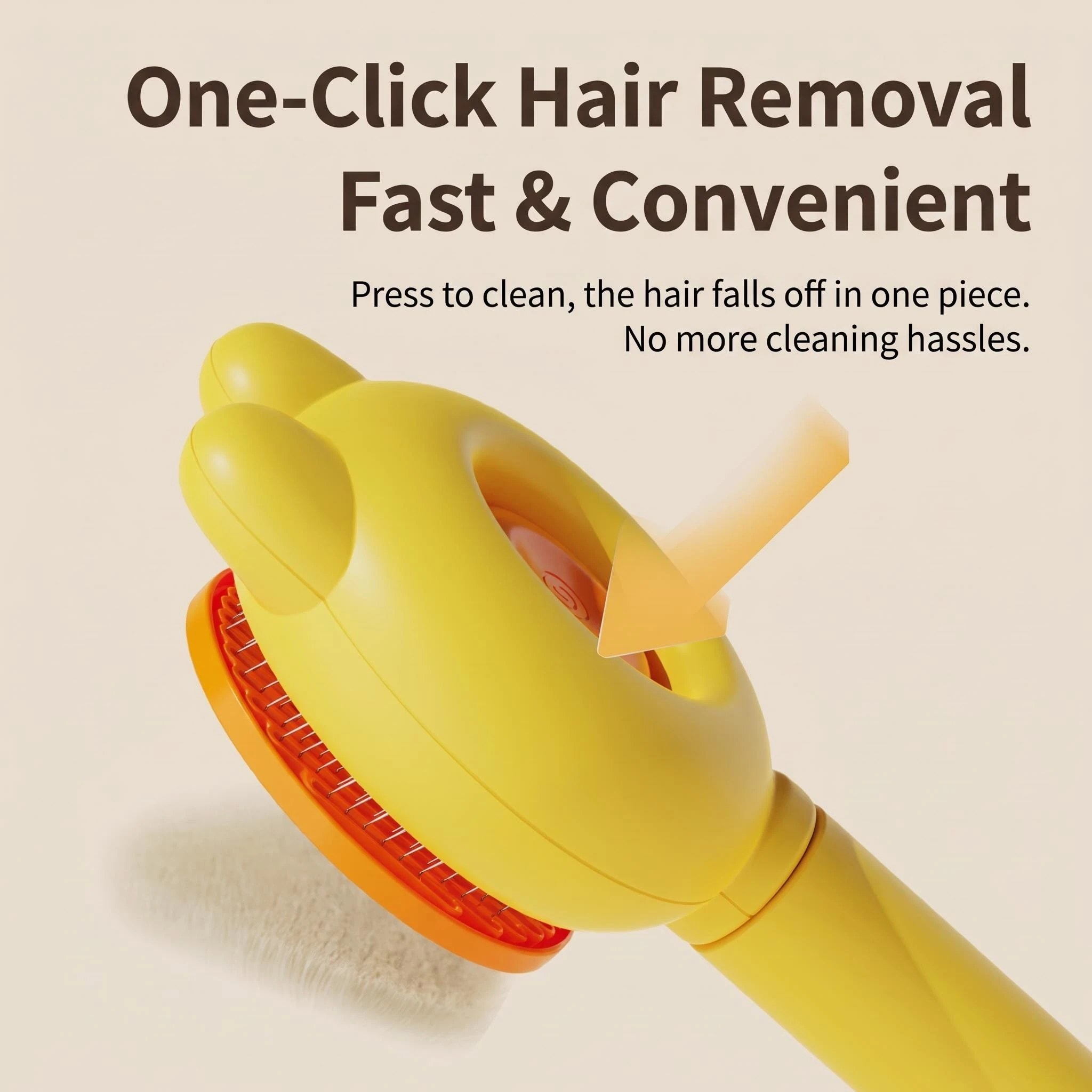 Rabbit Design Pet Massage Brush for Loose Fur Removal